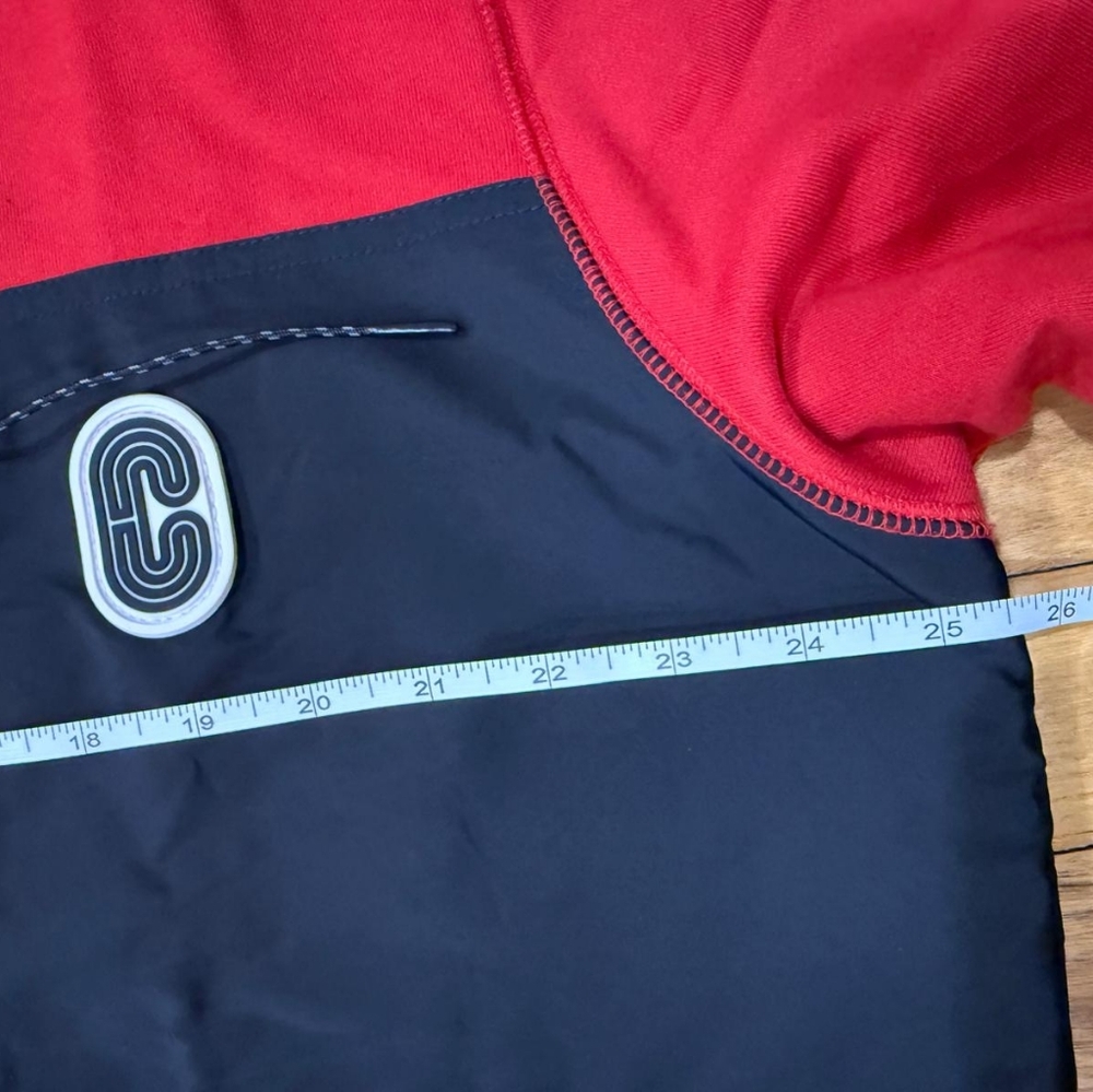 PRE-LOVED Coach Bold Red Crewneck Sweater with Black Accents (Size: XXL) - Picture 8 of 10